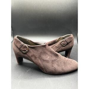 Stuart Weitzman Alma Women's Suede Brown Ankle Boots Size 8